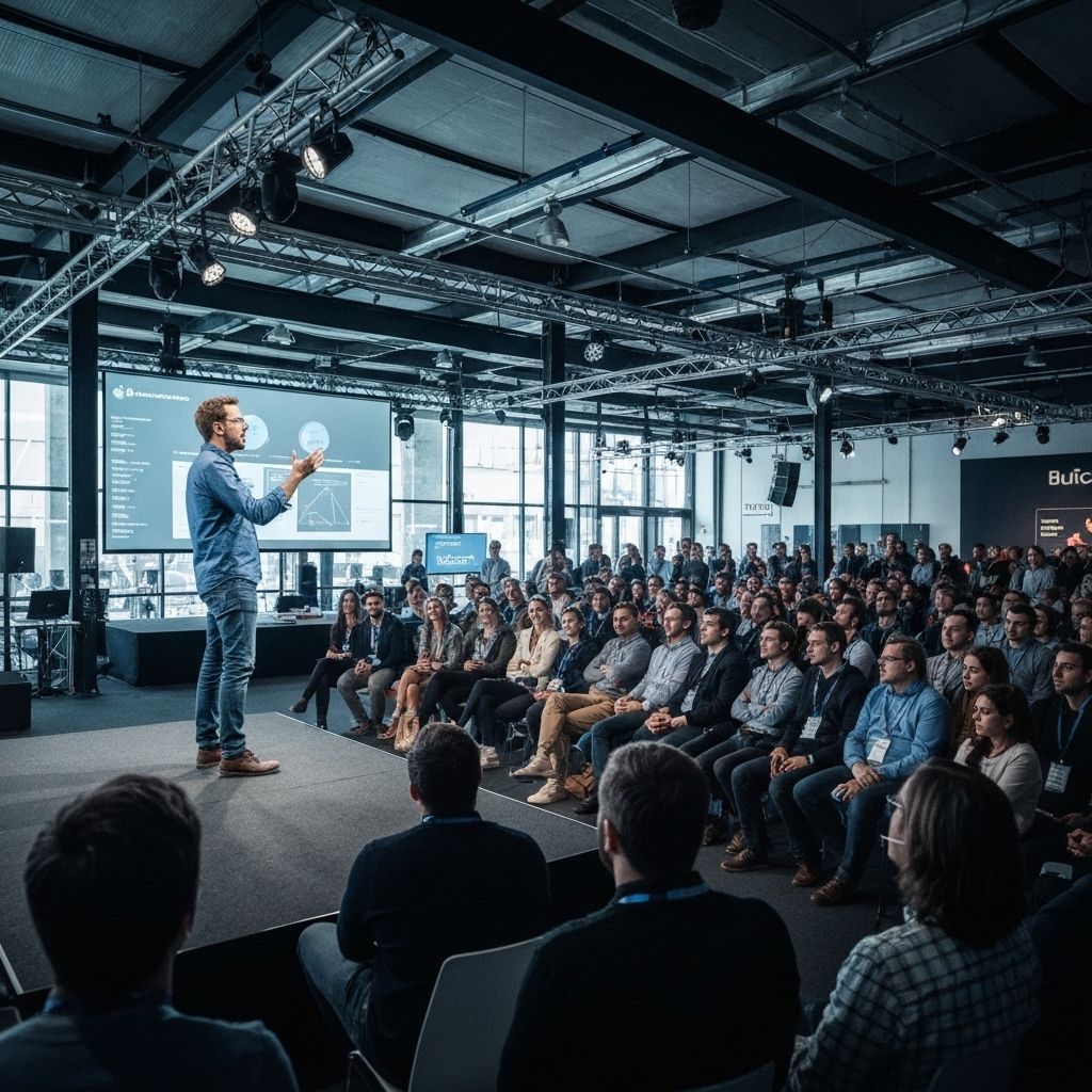 Speaking at tech conference