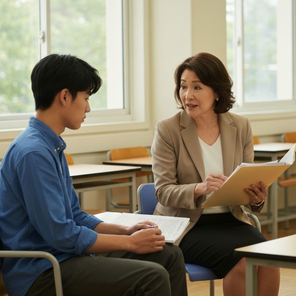 Student mentoring session