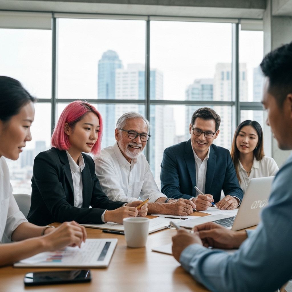 Team strategy meeting